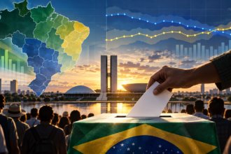 Brazil 2026 presidential election polling and voting illustration