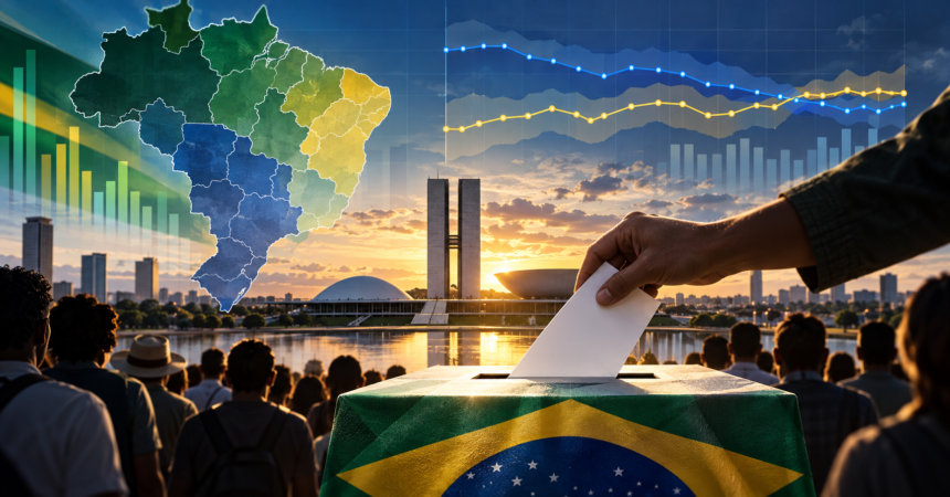 Brazil 2026 presidential election polling and voting illustration